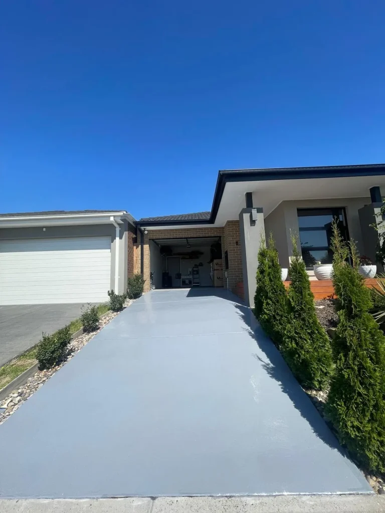 Grind and sealed concrete